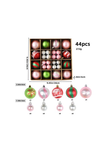 Ambition No.9 Yılbaşı Top Cazibesi, 3-6cm Set Elektroliz Top
