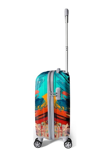 Coral High Renkli Desenli Pc Kabin Boy Valiz 50cm 16816 Çok Renkli