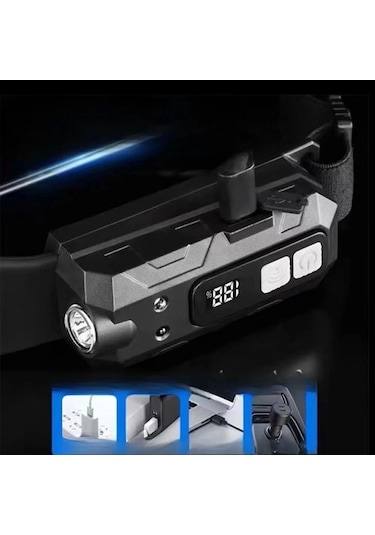 Sensörlü Cob Xpg Led Kafa Lambası Wt-066 Renkli