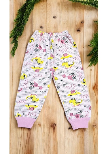 Dino Kız Çocuk Pijama Takım Pembe