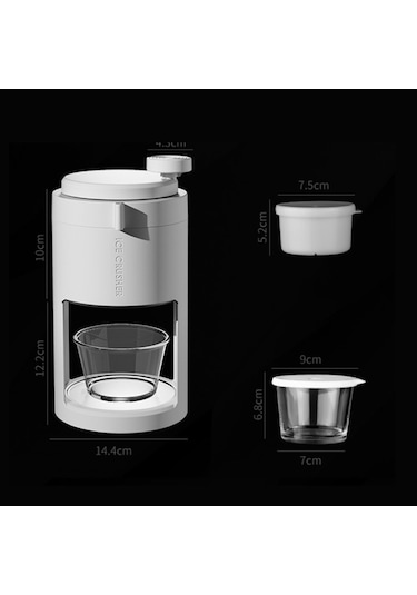 Cbtx Manuel Buz Makinesi Buz Kırıcılar Ev Buz Kırma Buz Blender Beyaz