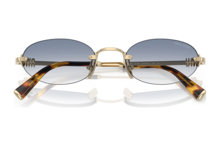 Mu Mua54s Zvn80o 51-20-140 Kadın Güneş Gözlüğü Altın