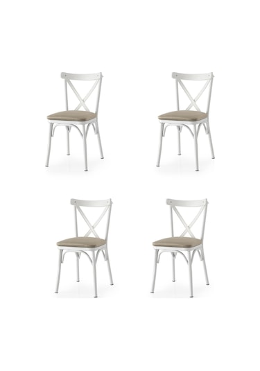 Bahar Mutfak Bahçe Cafe Sandalyesi 4 Li Set 001