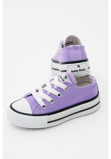 Rahat Kalıp Bağcıklı Çocuk Unisex Lila Spor Ayakkabı Tbh1460 LILA