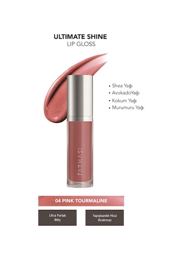 Farmasi Ultimate Shine Dudak Parlatıcısı 04 Pink Tourmaline