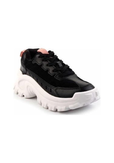 Black Hakiki Deri Kadın Sneaker Cat0111100502 001