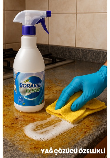 Boraksil Bor Katkılı Leke Çıkarıcı 1 Lt - Ekstra Kuvvetli - Çok Amaçlı - Kimyasalı Az Doğal İçerik