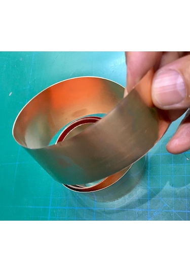 Bakır Şerit Levha 0.10 x 40 x 1000 Kalınlık 0,10 MM En 40 MM Boy 1 M