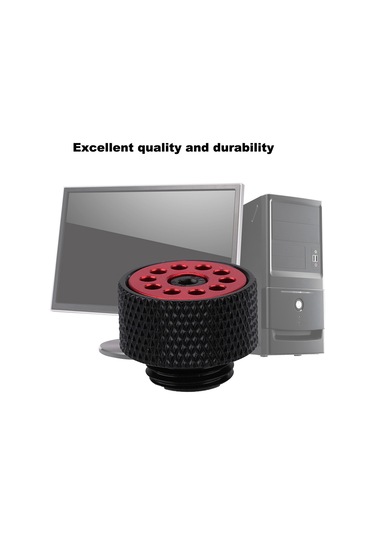 Kangvka Hpqf-s1a Bilgisayar Su Soğutma Sistemi Otomatik Gaz Çıkartma Valfi Gümüş, Kırmızı - G1/4 İç Dişli, Bakır Malzeme, Kolay Kurulum