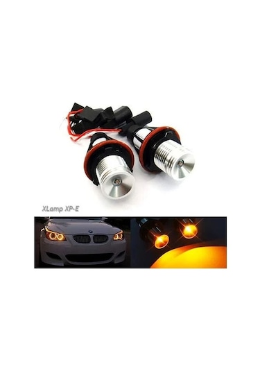 Didadodo 2 Canbus Cree Angel Eyes Ampul - Led Amber Rengi - Gündüz Farları İçin - E39 E60 E61 E87 E53 E63 E65 İçin, Güvenli Görüş İçin