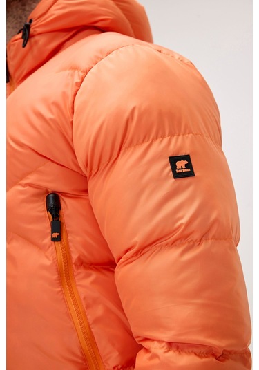 Axel Turuncu Erkek Kapüşonlu Mont-orange Turuncu