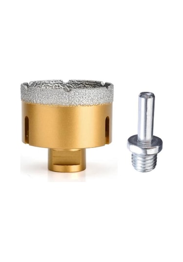 60 Mm Granit Mermer Seramik Delme Panç Spiral Matkap Aparatlı M14