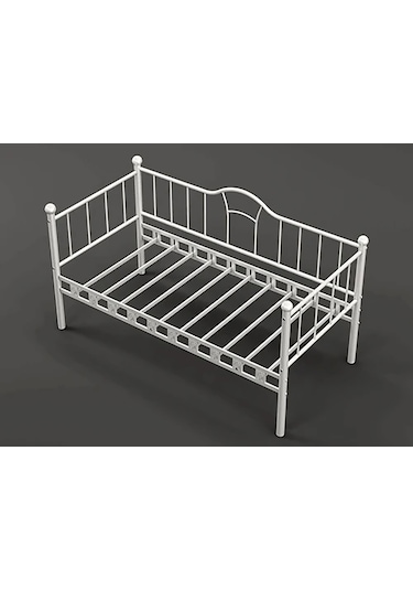 Kamelya Sedir Metal Karyola - 100 X 200 Cm - Gri 100 X 200 Cm