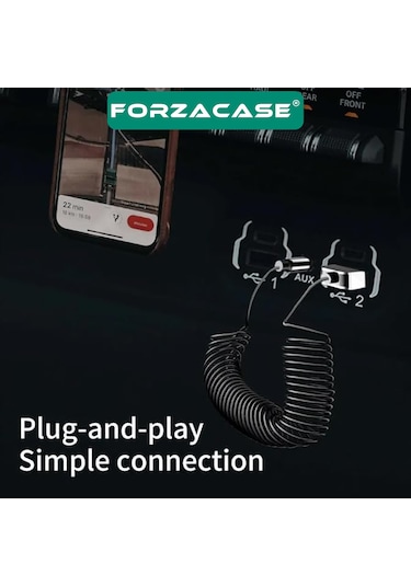 Bluetooth 5.0 Fm Transmitter Aux Usb Girişli 1 Metre - Fc828