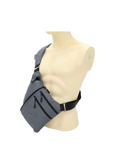 Seven Teen Gri Renk Body Bag Çapraz Çanta 4985