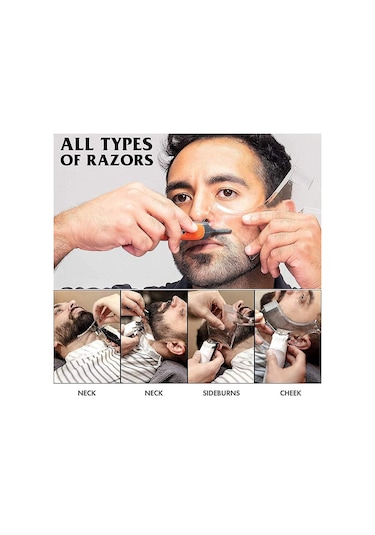 Erkekler Sakal Şekillendirici Şablon Erkekler İçin Sakal Tarağı Hafif Ve Esnek Hepsi Bir Arada Araç Sakal Şekillendirme Aracına Uyuyor