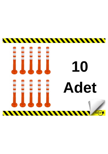 Lorex Esnek Plastik Otopark Dubası, Reflektifli Delinatör 10adet