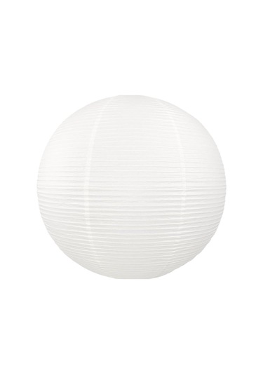 Yifomall 40cm Japon Usulu Washi Kağıt Küre Avize - Otel, Kafe, Mağaza Dekoru İçin Yumuşak Işık Efekti, Tekli Avize罩 Beyaz