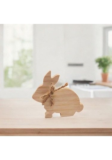 Pazly Tavşan Suntek Stil-b Orta Masaüstü İşareti Ahşap Cv