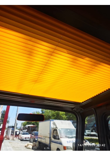 Citroen Ami Tavan Perdesi Xl Siyah Turuncu