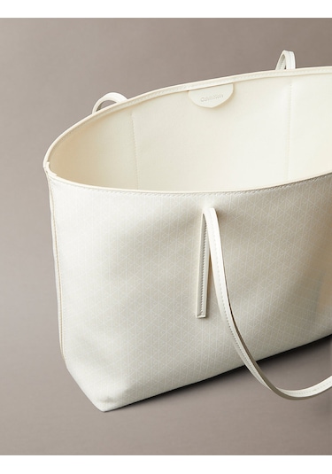 Kadın Emblem Tote Çanta Krem