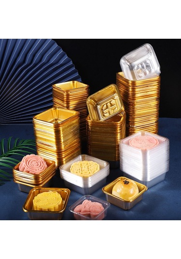 100 Adet Ay Keki Tepsisi Yumurta Çiçeği Crisptray Altın 7,5x3cm 7,5x3cm Altın 7,5x3cm-7,5x3cm Diğer
