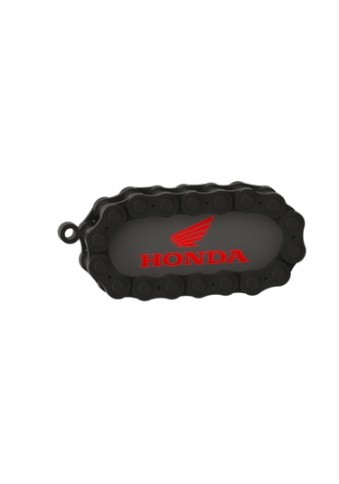 Honda Marka Uyumlu Motosiklet Anahtarlığı Kırmızı - Siyah