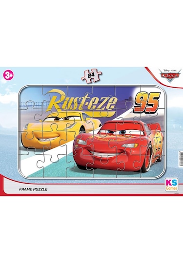 Cars 24 Parça Frame Puzzle.