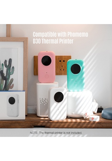 Neevoyu Aibecy 15x30mm 210 Adet Termal Etiket Kağıdı - Suya Ve Yağa Dayanıklı, Otomatik Yapışkan, Phomemo D30 Uyumlu, Ev Ve Ofis Organizasyonu İçin