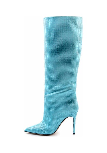 Mocassini Kadın Topuklu Çizme 66712 Turkuaz