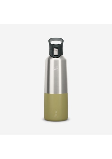 Quechua Outdoor Paslanmaz Çelik Termos - 1 L - Pratik Kapak - Haki - 900