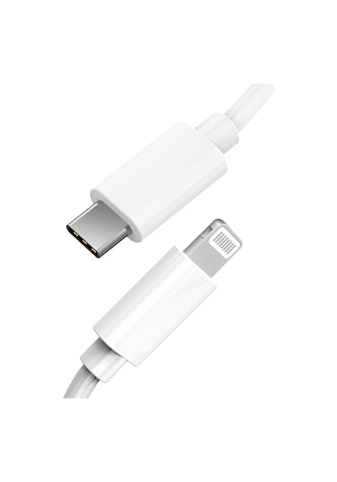 Micflip A01 2 Li Type-c To Type-c Pd & Type-c To Lightning Mfı Sertifikalı Şarj Kablosu 1.2m Beyaz