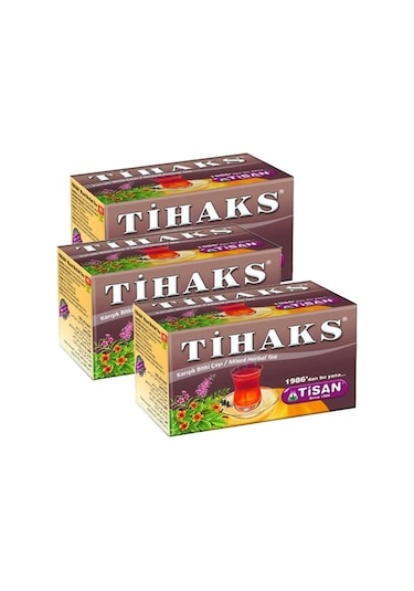 Tihaks Karışık Bitki Çayı 20 Süzen Poşet 3 Adet Tilaks 3 Paket Tilax