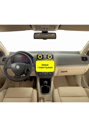 VW Jetta 5 06-11 Orta Havalandırma Izgarası Tuşu 1K0819728J 1 Ad