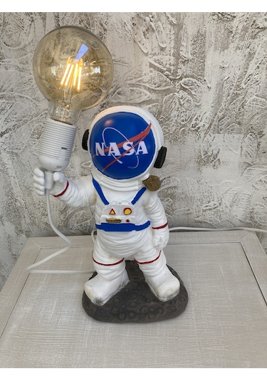 Elinde Ampüllü Astronot, Abajur Heykel