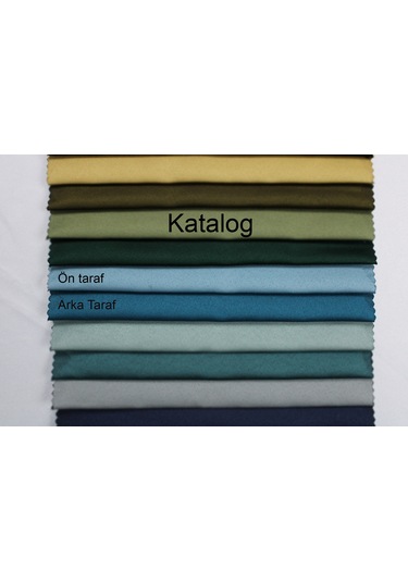 Dauble Blackut Karartma Perde Tek Kanat 1x2 Amerikan Pileli Fon Perde Açık Mavi