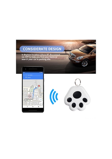 Geeroyoo Akıllı Köpek İzleyici: Bluetooth Takip Cihazı, Anahtarlık, İki Yönlü Alarm, Yeşil