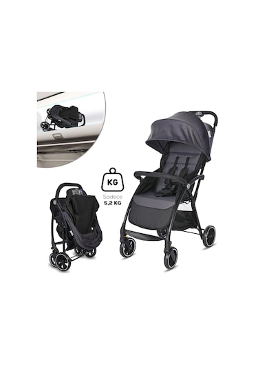Lorelli Fresh Kabin Boy Bebek Arabası - Grey