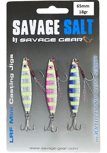 Savage Gear 18gr Psycho Sprat Lrf Jig 3 Adet Turkish Zebra Mix