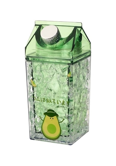 The Everything Store Yaz Aylarında Çift Katmanlı Kalınlaştırılmış Buzdolabı Soğutma Buz Kabı Saman Jel Bataklık Ezilmiş Buz Kabı Jtsjon Acı Yeşil