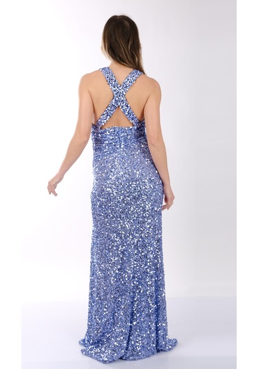 Abiye Elbise Dori 00kb7082 Mavi