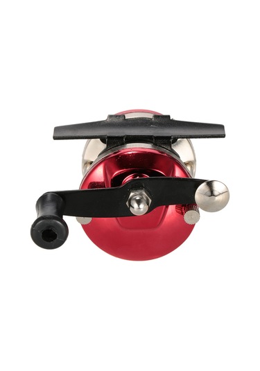 Monyee Kırmızı Mini Buz Balıkçılığı Makarası - Hafif Ve Fonksiyonel