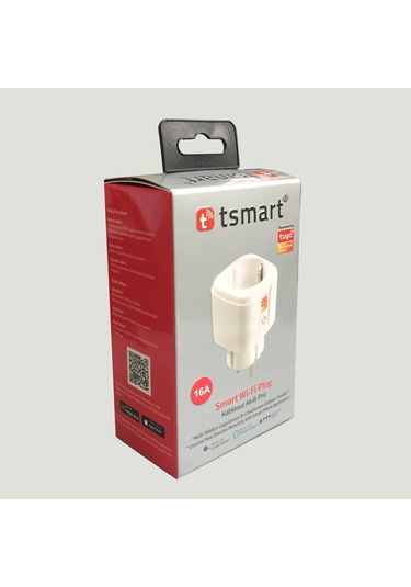 Tsmart Kablosuz Akıllı Wıfı Priz 16A Tuya Destekli