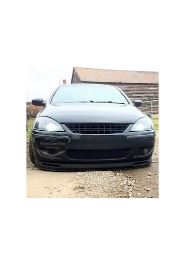 Opel Corsa C 2000-2006 Uyumlu Üniversal Laguna Lip Esnek Ön Lip 2 Parça Tampon Altı Dil Karlık Ön Ek 00 Şüscaroto Aksesuar