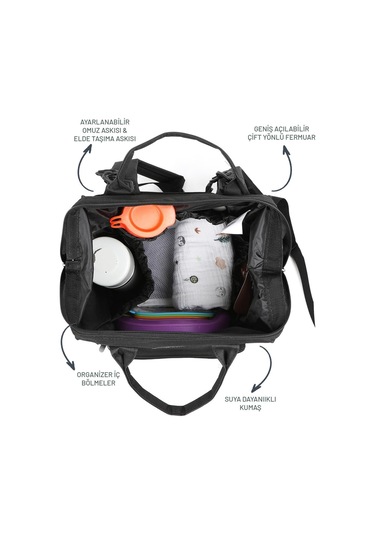 Fisher Price Anne Bebek Bakım Çantası Siyah