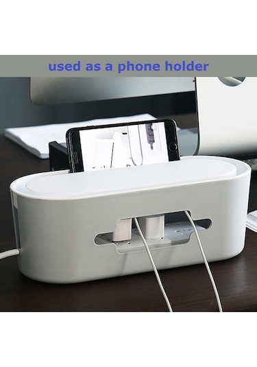 Besthome1 Kablo Düzenleyici - Çoklu Prizli, Usb Geçişli, Ev-ofis Kablo Saklama