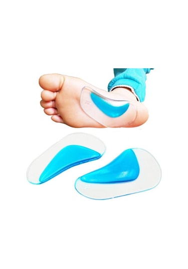 Ark Desteği Jel Düz Tabanlık Silikon Ayak Tabanı Boşluk Doldurucu