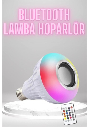 Bluetooth Hoparlör Akıllı Rgb Led Işık Renk Değiştirme Ses Bombas