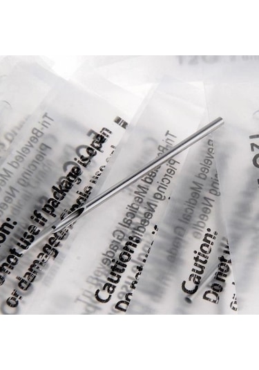 5 Adet Steril Delme İğneleri Paslanmaz Çelik Diş Açma Takı İçin Keskin Bir Kerelik Delme İğneleri A Çok Renkli