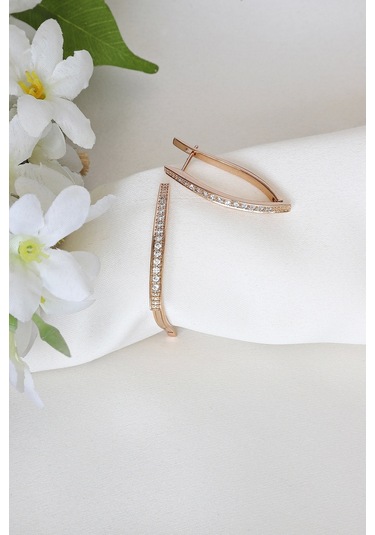 Mrs Flower Zirkon Taşlı Küpe Çok Renkli